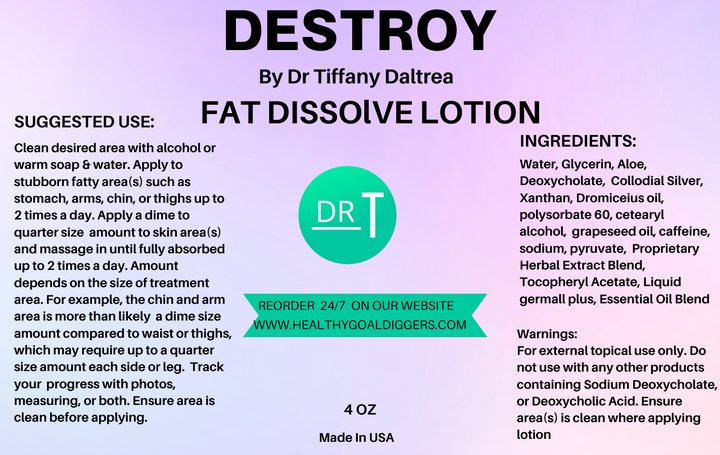 DESTROY™️ Fat Dissolve & Skin Tightening Lotion