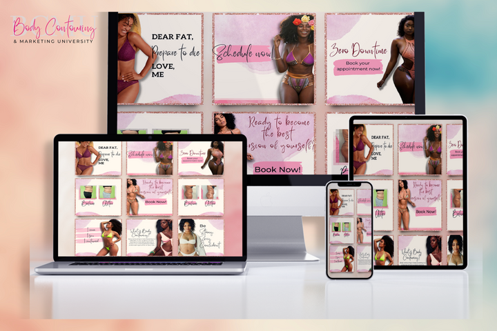 90+ Body Contouring Socially Social ~ Media Posts Bundle